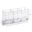 MOSIKER Makeup Brush Holder for Vanity,Acrylic Clear Small Compact Nail Hair Lip Liner Brush Pen Organizer with 3 Slots