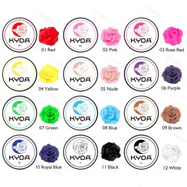 Ownest 12 Colors Sculpture Painting Nail Gel Set,3D Nail Carved Gel Sculpture Creative Painting Glue Soak Off UV,with 1 Carved Painting Pen