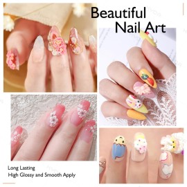 Ownest 12 Colors Sculpture Painting Nail Gel Set,3D Nail Carved Gel Sculpture Creative Painting Glue Soak Off UV,with 1 Carved Painting Pen