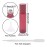 JIUWU 10ml 1/3 Oz Red Frosted Roller-on Bottles Refillable Stainless Steel Balls Essential Oil Vials Travel Beauty Perfume Sample Container Pack of 10 (5pcs Droppers Funnels, 1 Tool)