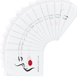 Shappy 50 Pieces Eyebrow Microblading Aftercare Bags Empty Eyelash Lash Aftercare Lipstick Travel Pouch Mini Cosmetic Bags for Eyelash Lipstick Makeup Tools (4 x 6 Inch)