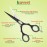 KUVVET Professional Hair Cutting Scissors 6 Inch Premium Stainless Steel Hair Scissors Hand Sharpened Razor Edge Barber Scissors for Hair Cutting Salon Shears For Men Women Kids (Black)
