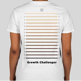 mimosu Hair Length Shirt for Women, Backprint Melanin Graphic for Rice Water Growth Challenge,L White