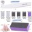 16pcs Nail Files Buffers Kit - 10pcs 100/180 Grit Sharp Nail File Emery Boards, 6pcs Rough Polishing Buffer for Nails Art Pedicure Manicure