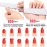 16pcs Nail Files Buffers Kit - 10pcs 100/180 Grit Sharp Nail File Emery Boards, 6pcs Rough Polishing Buffer for Nails Art Pedicure Manicure