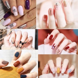 16pcs Nail Files Buffers Kit - 10pcs 100/180 Grit Sharp Nail File Emery Boards, 6pcs Rough Polishing Buffer for Nails Art Pedicure Manicure