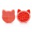 Silicon Makeup Brush Cleaner Mat with Drying Holder - Portable Cat Shaped Cosmetic Brush Cleaner Pad - New Orange