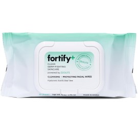 Fortify Skincare 9-in-1 Korean Facial Cleansing Wipes with Zeolite - Natural Germ-Fighting & Hydrating - Protecting & Refreshing - Clean Beauty Face Wipes - 30 Count Fortify Skincare 9-in-1 Korean Facial Cleansing Wipes with Zeolite - Natural Germ-Fighting & Hydrating - Protecting & Refreshing - Clean Beauty Face Wipes - 30 Count