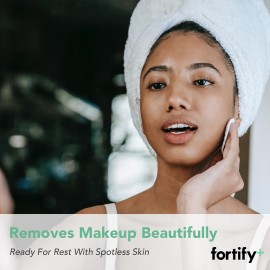 Fortify Skincare 9-in-1 Korean Facial Cleansing Wipes with Zeolite - Natural Germ-Fighting & Hydrating - Protecting & Refreshing - Clean Beauty Face Wipes - 30 Count