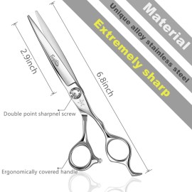 Fengliren High-end Professional Extremely Very Sharp Barber Hair Cutting Scissors Hairdresser Shears For Hair 6.5 Inch Haircut Scissor Made Of Stainless Steel Alloy For Hairdressing Salon and Home Use Fengliren High-end Professional Extremely Very Sharp Barber Hair Cutting Scissors Hairdresser Shears For Hair 6.5 Inch Haircut Scissor Made Of Stainless Steel Alloy For Hairdressing Salon and Home Use