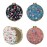 AUEAR, 4 Pack Retro Floral Makeup Compact Small Pocket Purse Mirrors Beauty Handheld Folding Portable Travel for Women Lady