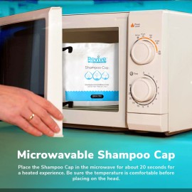 New Road Health Supply - Rinse Free Shampoo Cap, Shampoo and Condition Without Water, Shower Cap for Women and Men, PH Balanced and Hypoallergenic, for Camping Essentials, Elderly, 6-Pack