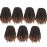 7 Packs Spring Twist Braiding Hair Spring Twists Twist Hair Synthetic Fiber Fluffy Twist Crochet Braids Low Temperature Fiber Crochet Hair for Women Braiding Hair (8inch,T1B/27)