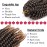 7 Packs Spring Twist Braiding Hair Spring Twists Twist Hair Synthetic Fiber Fluffy Twist Crochet Braids Low Temperature Fiber Crochet Hair for Women Braiding Hair (8inch,T1B/27)