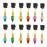 Lurrose 24pcs Christmas Beard Baubles Ornaments Beard Decoration Beard Bulbs Jingle Bellswith Clips for Men Women Christmas Day Facial Hair Holiday Decoration (Random Color)
