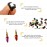 Lurrose 24pcs Christmas Beard Baubles Ornaments Beard Decoration Beard Bulbs Jingle Bellswith Clips for Men Women Christmas Day Facial Hair Holiday Decoration (Random Color)