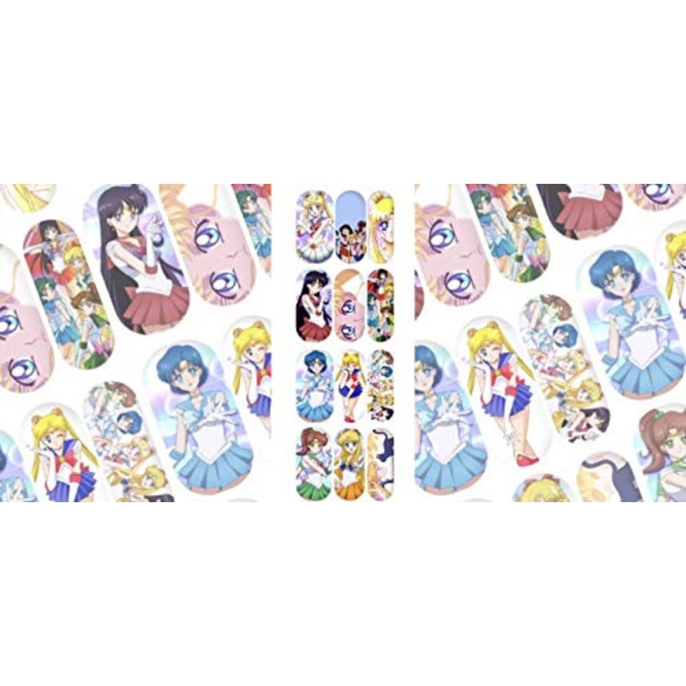 Japanese anime moon Luna cartoon cosplay Nail decals kawaii nail stickers Nail art kit (3)