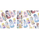Japanese anime moon Luna cartoon cosplay Nail decals kawaii nail stickers Nail art kit (3)