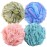BTYMS 4 Pieces Shower Loofahs Large Bath Sponge 75g Mesh Pouf Wash Puff Shower Poof Body Loofas for Bathing