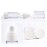 Clear Airless Cosmetic Cream Pump,Empty Plastic Travel Lotion Dispenser Airless Pump Vacuum Container for Shampoo,Liquid Foundation,Face Cream-Pack of 4 (15ml/0.5 Qunce)