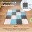 MioTetto Foam Floor Tiles for Kids - Non-Toxic Soft Comfortable Baby Play Mat, Thick Tummy Time Mat, Interlocking Foam Tiles for Development & Crawling, Soft Cushioned Play mat for Babies 6-12 Months