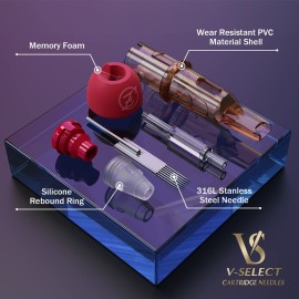 EZ Tattoo Cartridge Needles - 16Pcs 10 (15RM) Bugpin Curved/Round Magnum Long Taper with Foam Cover Tattoo Needles Cartridges for Tattooing Rotary Tattoo Pen Machine Supply - V SELECT Plus EZ Tattoo Cartridge Needles - 16Pcs 10 (15RM) Bugpin Curved/Round Magnum Long Taper with Foam Cover Tattoo Needles Cartridges for Tattooing Rotary Tattoo Pen Machine Supply - V SELECT Plus