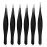 Honoson 6 Pieces Pointed Tweezers Ingrown Hair Precision Needle Point Tip Tweezers Stainless Steel for Nose Facial Hair Eyebrow Blackhead Remover(Black)