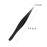 Honoson 6 Pieces Pointed Tweezers Ingrown Hair Precision Needle Point Tip Tweezers Stainless Steel for Nose Facial Hair Eyebrow Blackhead Remover(Black)