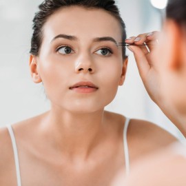 Honoson 6 Pieces Pointed Tweezers Ingrown Hair Precision Needle Point Tip Tweezers Stainless Steel for Nose Facial Hair Eyebrow Blackhead Remover(Black)