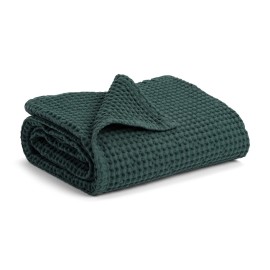 Simka Rose Waffle Swaddle Blanket - Cotton Soft, Breathable for Nursery & Stroller - Gender Neutral Toddler Blanket