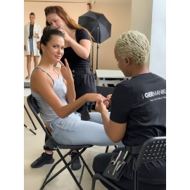 GERMANIKURE Nail Clippers Set in Gray Leather Case - Ethically Made in Solingen Germany, FINOX Stainless Steel Tools - Professional Quality Manicure & Pedicure Kit