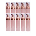 10 Pcs Rose Gold + Pink Foaming Pump Bottles Plastic Mini Foam Sispensing Refill Bottle Soap Dispenser for Cleaning, Travel, Cosmetics Packaging 60ml