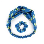 BLAISTER Cute Baby Yoda Headbands Hair Scrunchies for Women Non Slip Stretchy Breathable Hair Bands Criss Cross Head Wrap Elastic Hair Tie Ropes Hair Accessories