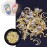MEILINDS 3D Gold Nail Studs Gold Nail Rivets Gems Nails Art Decoration Sparkle Rhinestones Hollow Moon Star Shaped Artificial Pearls Metal Rivets Charms DIY Nail Tips 9 Boxes