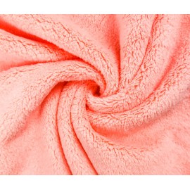 Kyapoo Baby Washcloths 12 Pack 12x12 Inches Microfiber Coral Fleece Extra Absorbent and Soft for Newborns, Infants and Toddlers-Pink