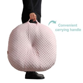 OWLOWLA Newborn Lounger Cover,Minky Removable Slipcover Fits Newborn Lounger for Baby Boy Girl(Gray)