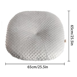 OWLOWLA Newborn Lounger Cover,Minky Removable Slipcover Fits Newborn Lounger for Baby Boy Girl(Gray)