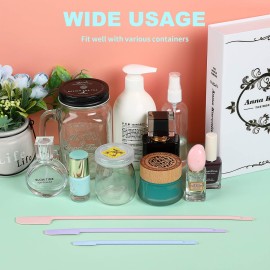 9 Pieces Last 3 Sizes Silicone Spatula for Beauty and Kitchen Makeup Spatula Silicone Bottle Scraper Lotion for Girls and Women (Pink, Purple and Blue)