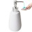White Hand Soap Dispenser Ceramics Bottles with Elegant Pump Top Bathroom Empty Shampoo Bottles 10oz/300ml