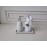 White Hand Soap Dispenser Ceramics Bottles with Elegant Pump Top Bathroom Empty Shampoo Bottles 10oz/300ml
