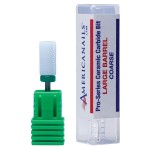 Americanails Pro-Series Ceramic Carbide E-File Bits, Professional Acrylic Nail File Drill Bit for Manicure Pedicure, Gel Nail Polishing and Filing Tools - Large Barrel, Coarse