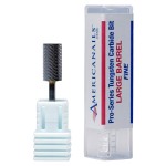 Americanails Pro-Series Tungsten Carbide E-File Bits, Professional Acrylic Nail File Drill Bit for Manicure Pedicure, Gel Nail Polishing & Filing Tools - Large Barrel, Fine