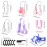 7 Pieces Nose Up Lifting Shaper Clips Set Nose Bridge Slimming Tool Silicone Lifter Beauty Clip Tools for Wide Low Curved Big