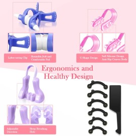 7 Pieces Nose Up Lifting Shaper Clips Set Nose Bridge Slimming Tool Silicone Lifter Beauty Clip Tools for Wide Low Curved Big 7 Pieces Nose Up Lifting Shaper Clips Set Nose Bridge Slimming Tool Silicone Lifter Beauty Clip Tools for Wide Low Curved Big
