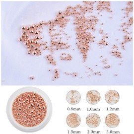 3D Nail Caviar Beads for Nail Art Metal Mini Nail Ball Beads Gold Silver Rose Gold Nail Studs DIY Decorations Accessories Multi-Size 3D Nail Caviar Beads for Nail Art Metal Mini Nail Ball Beads Gold Silver Rose Gold Nail Studs DIY Decorations Accessories Multi-Size