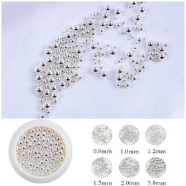 3D Nail Caviar Beads for Nail Art Metal Mini Nail Ball Beads Gold Silver Rose Gold Nail Studs DIY Decorations Accessories Multi-Size 3D Nail Caviar Beads for Nail Art Metal Mini Nail Ball Beads Gold Silver Rose Gold Nail Studs DIY Decorations Accessories Multi-Size