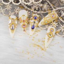 3D Nail Caviar Beads for Nail Art Metal Mini Nail Ball Beads Gold Silver Rose Gold Nail Studs DIY Decorations Accessories Multi-Size 3D Nail Caviar Beads for Nail Art Metal Mini Nail Ball Beads Gold Silver Rose Gold Nail Studs DIY Decorations Accessories Multi-Size