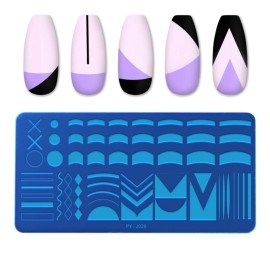 Nail Stamping Plates French Tip Pictures Nail Art Stamping Template Stainless Steel Nail Design Stencil Tools Nail Design Stamp French Tip Stamp
