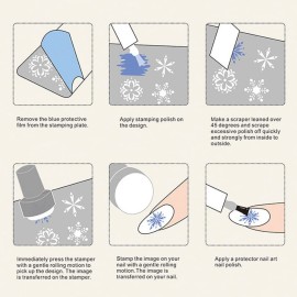 Nail Stamping Plates French Tip Pictures Nail Art Stamping Template Stainless Steel Nail Design Stencil Tools Nail Design Stamp French Tip Stamp