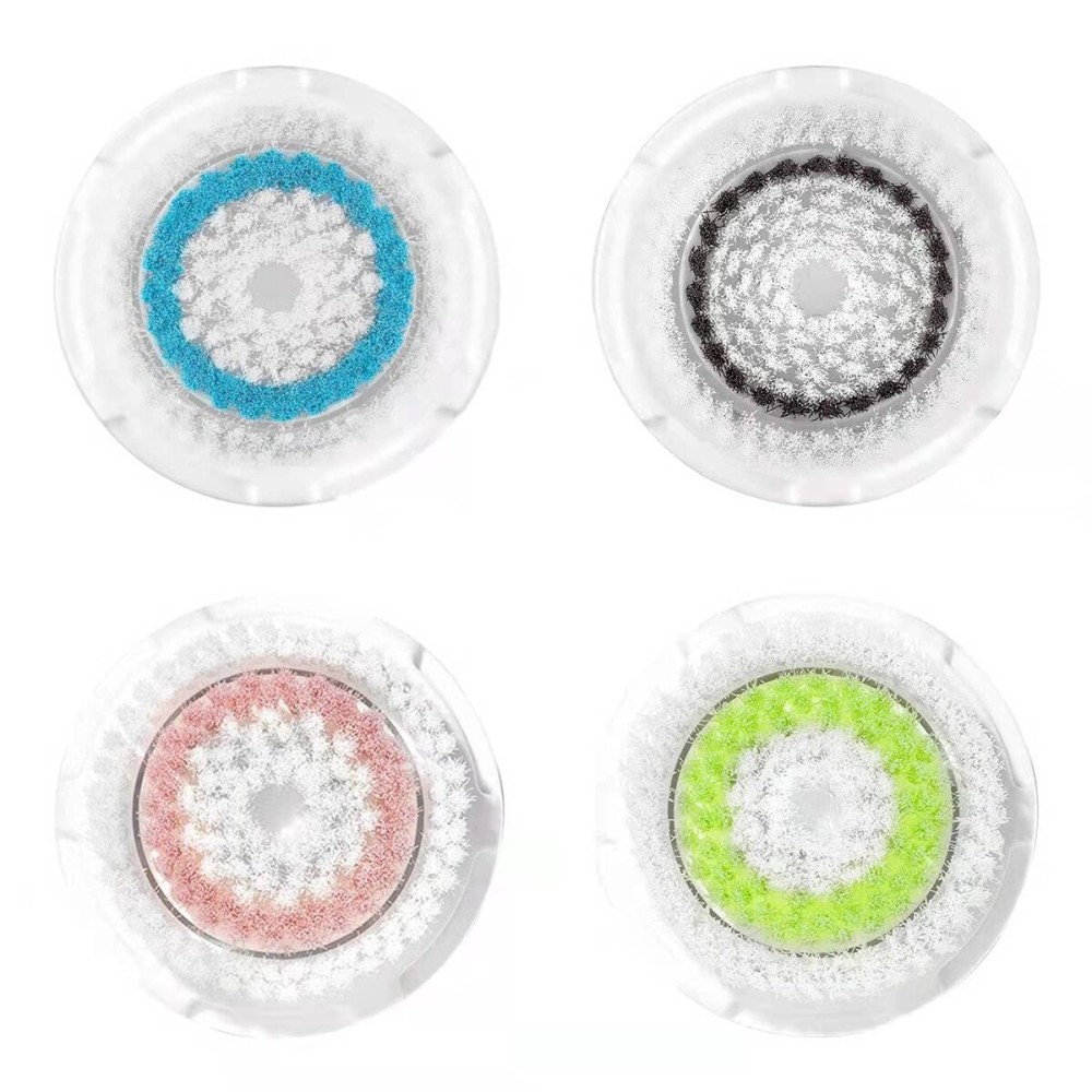 Brush Head Replacements Compatible with Clarisonic Mia 1, Mia 2, Mia Fit, Alpha Fit, Smart Profile Uplift and Alpha Fit (4Packs(Blue+Black+Green+Pink)) (4 Pack) Brush Head Replacements Compatible with Clarisonic Mia 1, Mia 2, Mia Fit, Alpha Fit, Smart Profile Uplift and Alpha Fit (4Packs(Blue+Black+Green+Pink)) (4 Pack)